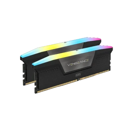 Corsair Vengeance RGB DDR5 64GB (32GBx2) 6000MHz Desktop RAM Black