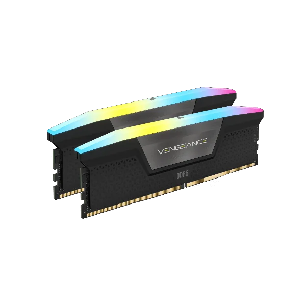 Corsair Vengeance RGB DDR5 64GB (32GBx2) 6000MHz Desktop RAM Black