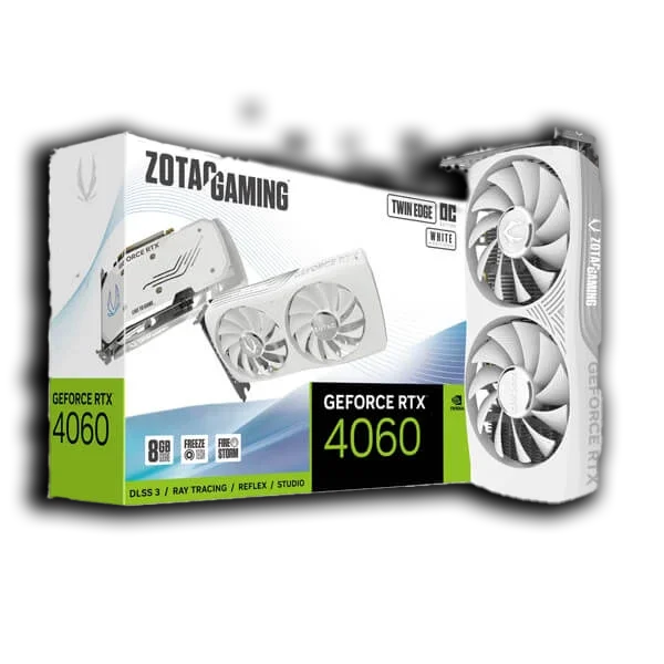 Zotac Gaming GeForce RTX 4060 8GB Twin Edge OC White Edition Graphics Card