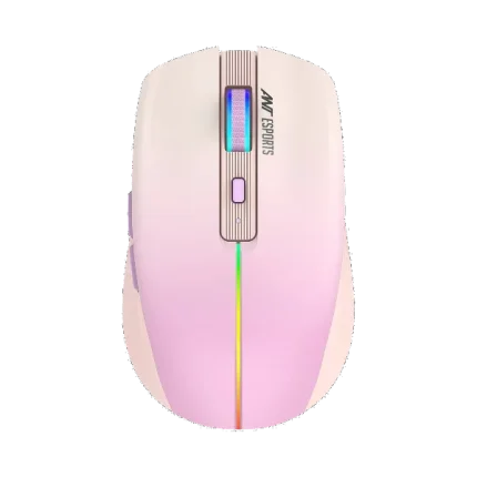 Ant Esports GM400W RGB Wireless Gaming Mouse Light Pink