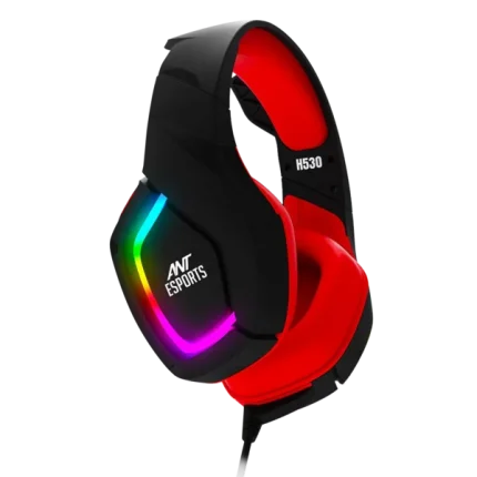 Ant Esports H530 Multi-Platform Pro LED RGB Gaming Headset – Black-Red
