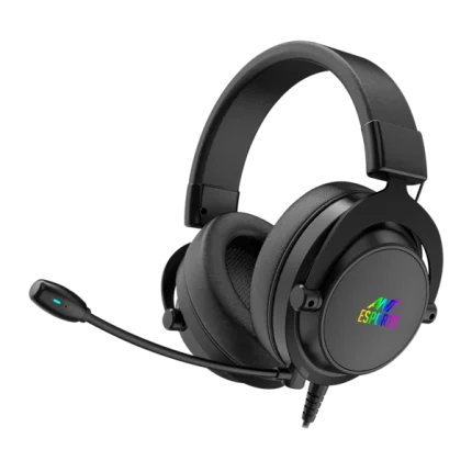 Ant Esports H800 RGB 7.1 Surround Sound Gaming Headset – Black