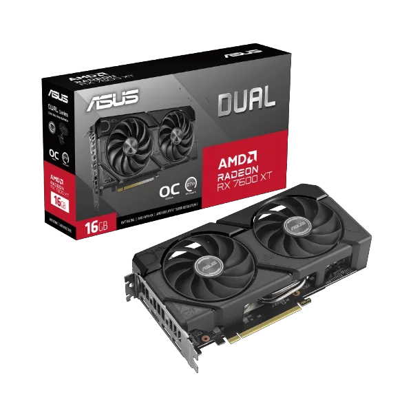 Asus Dual Radeon RX 7600 XT OC Edition 16GB Graphics Card