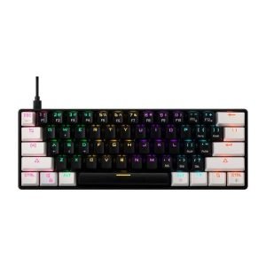 Gamdias Aura GK2 60 Percent Black White Mechanical Gaming Keyboard