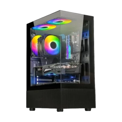Ant Esports Crystal X2 ARGB (ATX) Black Mid Tower Cabinet