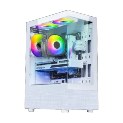 Ant Esports Crystal X2 ARGB (ATX) White Mid Tower Cabinet