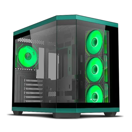 Ant Esports Crystal X11 ARGB (ATX) Green Mid Tower Cabinet