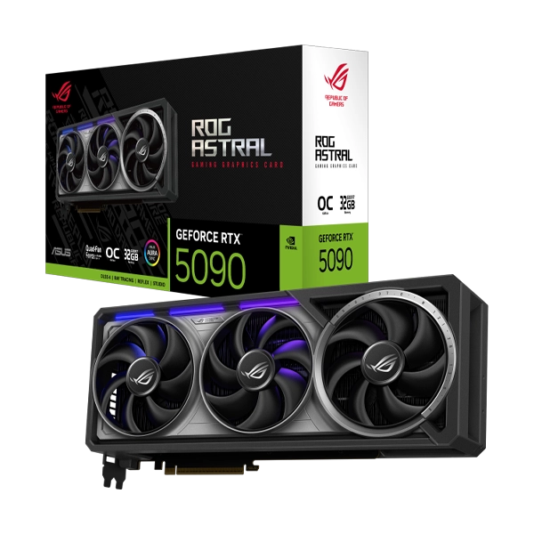 ASUS ROG Astral RTX 5090 OC 32GB GDDR7 Graphics Card ASUS ROG Astral RTX 5090 OC 32GB GDDR7 Graphics Card