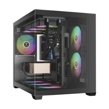 Gamdias Aura GC10M V2 ARGB Black Mini Tower Case