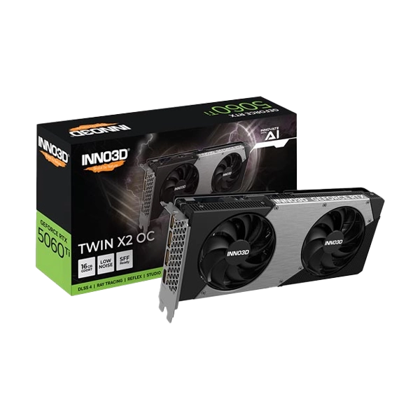 Inno3d Geforce RTX 5060 Ti 16GB Twin X2 Graphics Card Inno3d Geforce RTX 5060 Ti 16GB Twin X2 Graphics Card