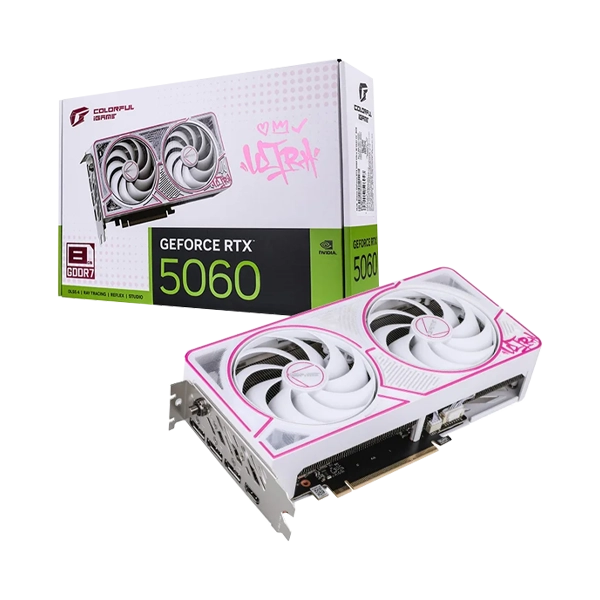 Colorful iGame GeForce RTX 5060 Ultra W DUO OC 8GB-V Graphic Card Colorful iGame GeForce RTX 5060 Ultra W DUO OC 8GB-V Graphic Card