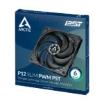 Arctic P12 Slim Black PWM PST 120mm Case Fan - Image 2