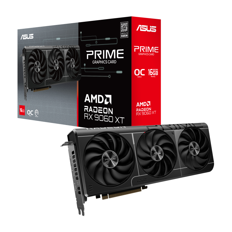 ASUS Prime RX 9060 XT OC Edition 16GB GDDR6 Graphics Card ASUS Prime RX 9060 XT OC Edition 16GB GDDR6 Graphics Card