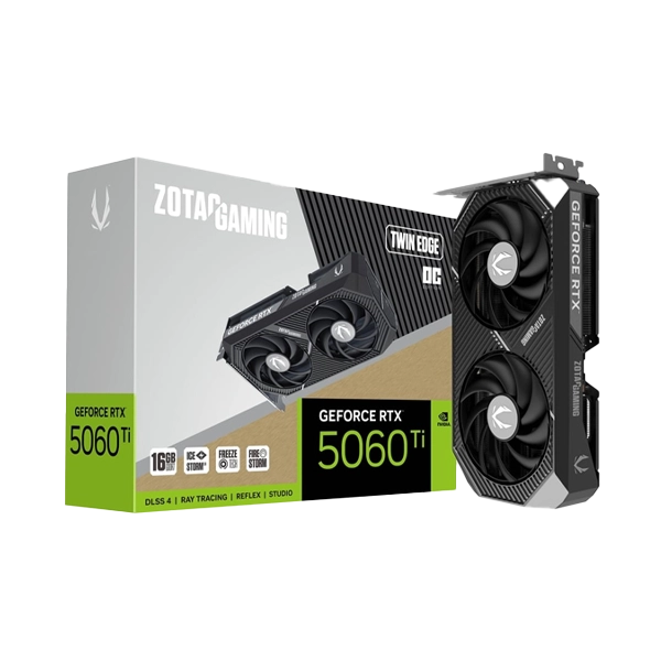 ZOTAC RTX 5060 Ti Twin Edge OC 16GB GDDR7 Graphics Card ZOTAC RTX 5060 Ti Twin Edge OC 16GB GDDR7 Graphics Card