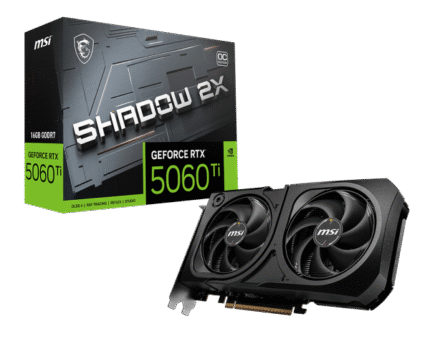 MSI RTX 5060 Ti Shadow 2X OC Plus 16GB GDDR7 Graphics Card