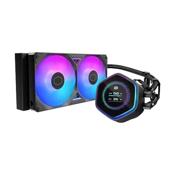 Cooler Master MasterLiquid Atmos II LCD 240mm ARGB CPU Liquid Cooler Cooler Master MasterLiquid Atmos II LCD 240mm ARGB CPU Liquid Cooler