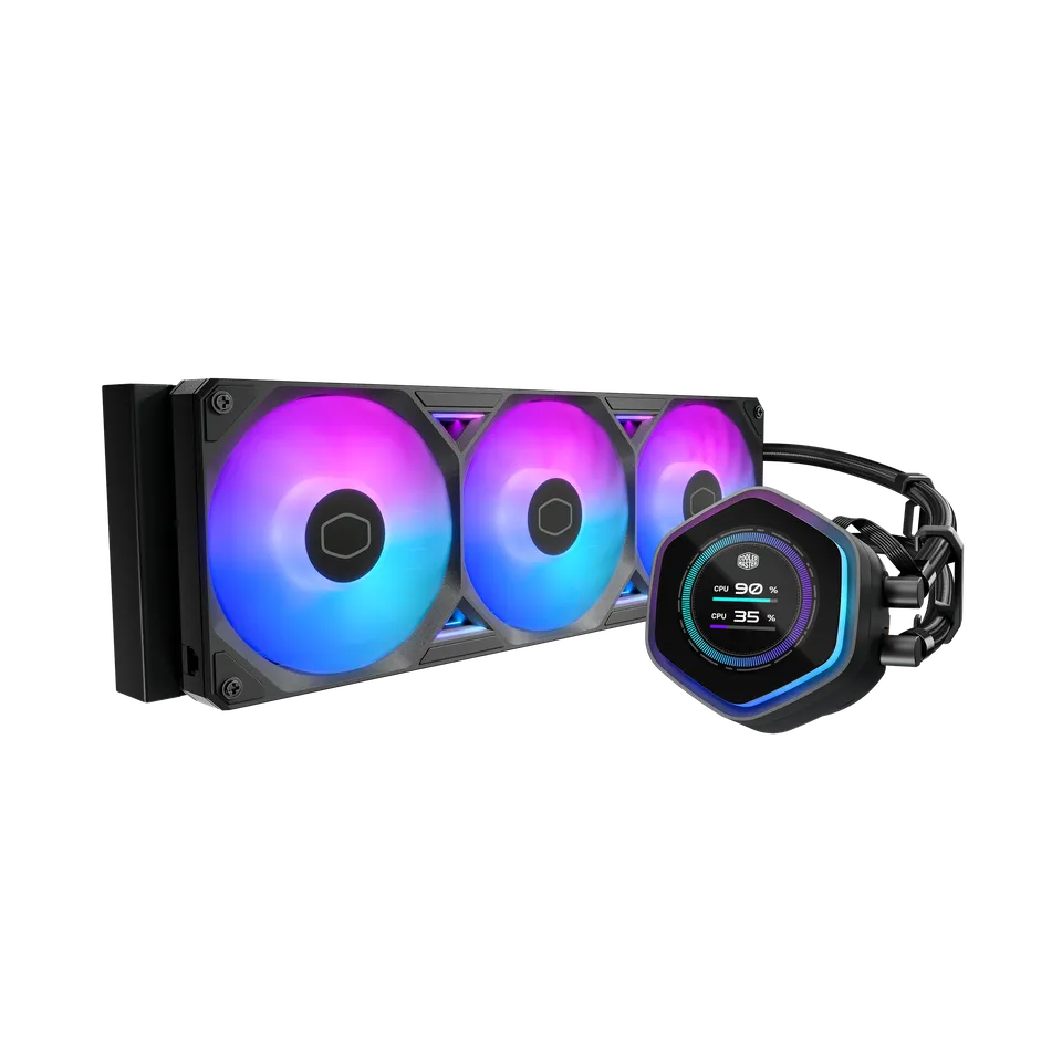Cooler Master MasterLiquid Atmos II LCD 360mm ARGB CPU Liquid Cooler Cooler Master MasterLiquid Atmos II LCD 360mm ARGB CPU Liquid Cooler