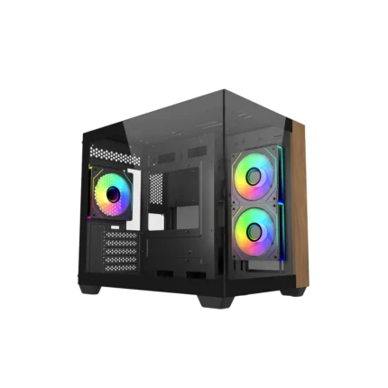 Cooler Master Elite 481 Wood ARGB Mini Tower Case
